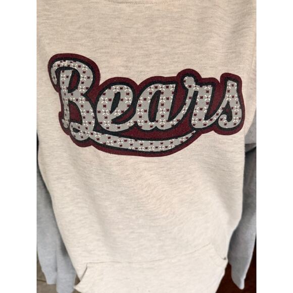 Ouray Bears Graphic Hoodie Gray Fleece Size Large Pullover Sweatshirt - Picture 3 of 6